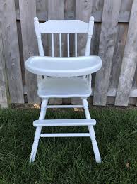 White Antique High Chair Antique High Chairs High Chair Wooden High Chairs