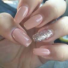 100 Must Try Nail Designs For Short Nails 2019 Summer One Glitter Nails Classy Acrylic Nails Plain Acrylic Nails