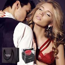 Rosa Con Collana Dentro DAOVER ROSA ETERNA Confezione Regalo, Rosa  Stabilizzata Vera, Rosa Eterna Con Co EUR 19,75