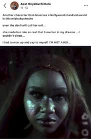 This is what an Apostle will post after seeing the movie. An APOSTLE OH.  There is serious work to be done oh You saw miokukusheshe in your dream and  couldn't sleep. I