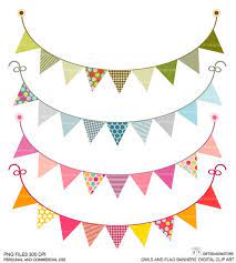 Owls And Flag Banners Digital Clip Art For Personal And Commercial Use Instant Download Happy Birthday Signs Flag Banners Art Trading Cards