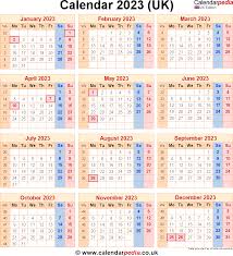 Calendar 2023 Uk With Bank Holidays Excel Pdf Word Templates