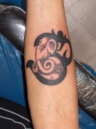 Unisex tattoo ideas, but without a face on the sun or moon. 25 Indian Spiritual à¥ Om Tattoo Designs And Their Meanings I Fashion Styles
