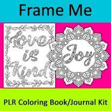 A few boxes of crayons and a variety of coloring and activity pages can help keep kids from getting restless while thanksgiving dinner is cooking. Plr Frame Me Coloring Book Kit Color Me Positive Plr