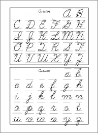 Many schools now require that students entering kindergarten be able to write the print manuscript alphabet, as well as their own names. 10 Best Free Printable Cursive Letters Printablee Com