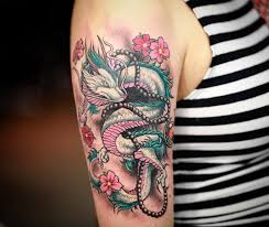 Linework dragon tattoos for women. Amazing Colorful Dragon Tattoo On Arm By Robgreennyc Dragon Tattoo Designs Tattoos For Women Trendy Tattoos
