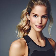 Blond Athlete with Bustier Figure