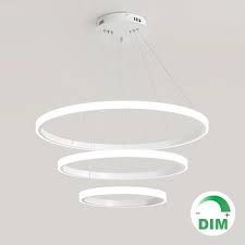 A tiered, crystal chandelier would add a classic look to a room, while a modern wood chandelier would lend a charming detail. Black White Circular Round Ring Modern Led Pendant Lamp Acrylic Pmma Chandelier Light Annular 1 2 3 Ring Led Hanging Wire Lamp Pendant Lights Aliexpress
