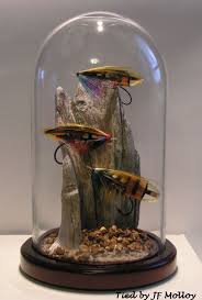 Bell Jar Salmon Flies Great Way To Display Favorite Flies Maybe Those Passed Down From Grampa Fishing Decor Fishing Lures Display Fly Fishing