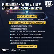 Pubg Mobile On Twitter Pubg Mobile New Era Is Coming With The All New Anti Cheat System Upgrade We Will Make Sure All The Cheaters Get The Ban Pan They Deserve Https T Co 3lbsqcrztp