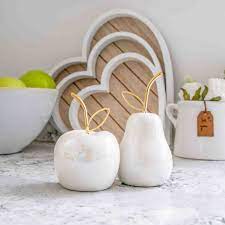 Maybe you would like to learn more about one of these? Pearl Ceramic Apples And Pears White And Gold Westons Interiors