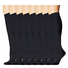 Odijoo 8 Pairs 15 20 Mmhg Compression Socks For Men Compression Socks Mens Compression Socks Women