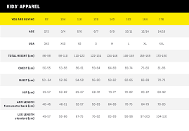 Salewa Size Chart Salewa Usa