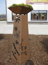 Rost Saule Schale Konisch Eigener Name Garten Rostsaulen Blumensaule Deko Rostsaule Dekoration Fur Garten Terasse Balkon Wohnun Blumen Dekoration Deko