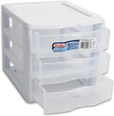 Maybe you would like to learn more about one of these? Amazon Com Sterilite Organizer Mini 3 Drawer Wht Sm Pack Of 2 Home Kitchen