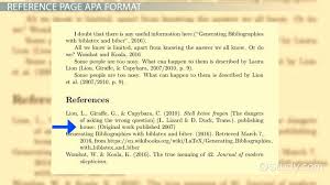 Apa Citation Formats Examples Video Lesson Transcript Study Com