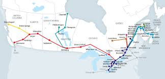 Train Routes By Region Via Rail Train Route Via Rail Train Travel