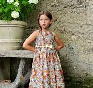 Girls Boho Floral Cotton Print Sleeveless Summer Dress with Bow, Sizes 2-14