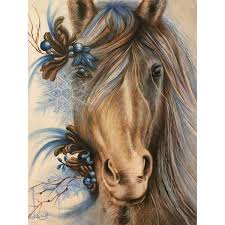 Paint Black And Brown Horse Brown Horse Diy Diamond Painting In 2020 Pike Art Horse Art Horses