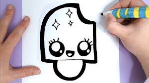 Cute easy pictures to draw for kids download. How To Draw A Super Cute And Easy Ice Cream For Kids Youtube
