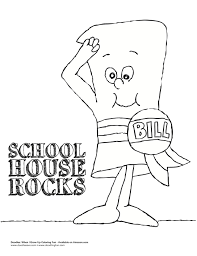 Who Remembers School House Rock School Coloring Pages Color Activities School House Rock