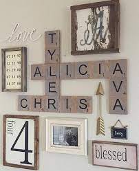 51 Cheap And Easy Home Decorating Ideas Crafts And Diy Ideas Scrabble Tile Wall Art Tile Wall Art Diy Home Decor On A Budget