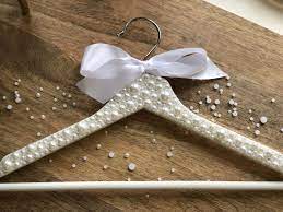 Pearl Wedding Dress Hanger For Bride Or Bridal Party Wedding Etsy Dress Hanger Bridal Party Hangers Wedding Dress Hanger