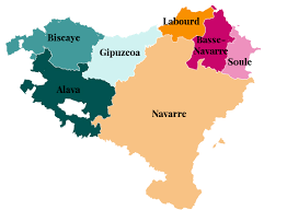 Les sept provinces basques s'étendent d'un côté et d'autre de la chaîne des pyrénées, au bord de l'atlantique. Carte Du Pays Basque Les Provinces La Culture Et Le Climat Du Pays Basque