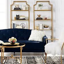 The Chic Classic Glamour Of Navy Blue And Gold Homeandeventstyling Com Glamorous Living Room Gold Living Room Living Room Decor