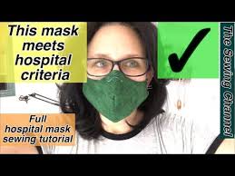 How To Make A Hospital Approved Surgical Mask Meets Hospital Criteria Filter Pocket Protection Youtube Face Mask Tutorial Diy Face Mask Mask