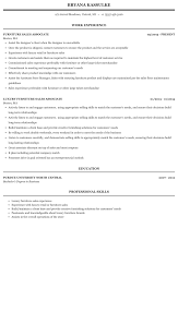 furniture sales associate resume sample
