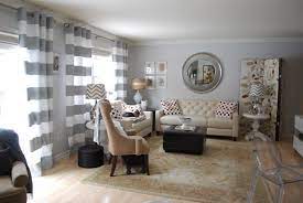 Habitat striped unlined eyelet curtains. Gray Striped Curtains Horizontal Striped Curtains Curtains Living Room Striped Curtains