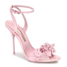 Sophia Webster Lilico Leather Ankle Strap Sandals In Light Pink Modesens Ankle Strap Sandals Pink Sandals Heels Pink Leather Shoes