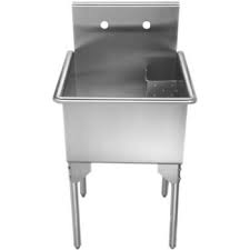 Control the mess with a utility sink for your laundry room or outdoor space from ace hardware. Whitehaus Pearlhaus Free Standing Utility Sinks With Drain Corner Backsplash And Adjustable Legs Kitchensource Com