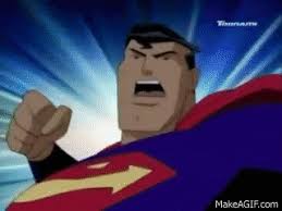 # new # superman # fresh # justice league # cape Jlu Destroyer Superman Vs Darkseid On Make A Gif