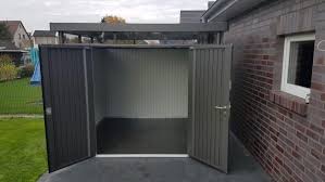 Biohort Highline Hier Der Metall Gerateschuppen Mit Doppeltur Gerateschuppen Metallgeratehaus Haus