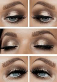 Gorgeous Peach Copper Brown Eye Shadow On Blue Eyes And Much Better Brow Www Ledyzfashions Com Smokey Eye Makeup Blue Eye Makeup Eye Makeup