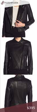 Womens Theory Leather Jacket Medium This Beautiful Designer Jacket Is 100 Percent Genuine Leather It Features Silver Har Leather Jacket Clothes Design Fashion