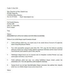 Doc contoh surat rasmi permohonan kerja kerani mohammad nazri mohd nawi academia edu. Contoh Surat Permohonan Kerja Sebagai Jurutera Contoh Surat