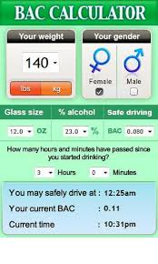 Amazon Com Blood Alcohol Calculator Bac Appstore For Android