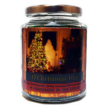 O Christmas Tree Wood Wick 12oz Candle Jar Candeo Candle