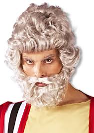 Einfaches halloween make up in rock and roll stil. Moses Wig With Beard Moses Costume Grey Wigl Horror Shop Com
