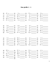 Möchtest du das einmaleins ganz in ruhe üben? Mathematik Arbeitsmaterialien Einmaleins Gross 11 20 4teachers De