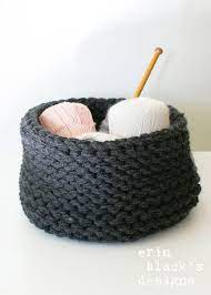 Now apply knitting to basket making and you pretty much get the opposite result of each of those this is an easy level knitting pattern and the techniques involved are the knit stitch, slip stitch, s2kp. Diy Knitting Pattern Chunky Knit Baskets 2014025 Chunky Etsy In 2021 Chunky Knitting Patterns Knit Basket Diy Knitting
