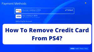 Delete all of your capture card sources in all of your scenes. How To Remove Credit Card From Ps4 Onlinepixelz
