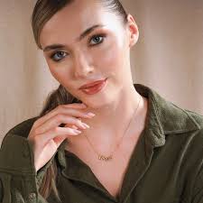 3D Bubble Letter Name Necklace, Personalized Initial Jewelry in Gold or  Silver, Custom Gift for Her, Mom, Bridesmaid or Anniversary Gifts