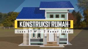Pilihan 2 lantai tentu akan membuat anda dapat mengeksplorasi dan memaksimalkan design rumah agar sebisa mungkin nyaman, mewah dan luas. Desain Rumah Minimalis 57 M2 2 Kamar Konstruksi
