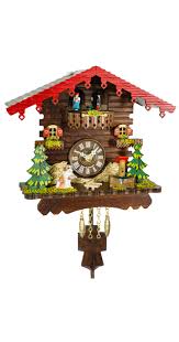 Chalet 1-Day Cuckoo Clock In Swiss Chalet Style Complete With Flowers, -  Cuckoo Collections