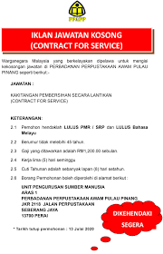 Masukkan email anda untuk mendapatkan informasi terkini dan hebahan jawatan kosong di blog ini rujukan dan contoh soalan exam. Iklan Jawatan Perbadanan Perpustakaan Awam Pulau Pinang Facebook