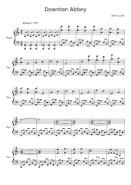 Downton Abbey Theme Piano Sheet Music Download Free In Pdf Or Midi Musescore Com Sheet Music Downton Abbey Downton Abbey Music